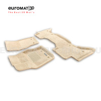 Текстильные 3D коврики Euromat3D Business в салон для Land Rover Range Rover Vogue L405 (2013-2021) № EMC3D-003106T Бежевые