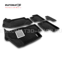 Текстильные 3D коврики Euromat3D Lux в салон для Datsun on-Do (2014-2020) № EM3D-005310