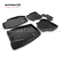 3D коврики Euromat3D EVA в салон для Volkswagen Polo (2010-2020) № EM3DEVA-005416