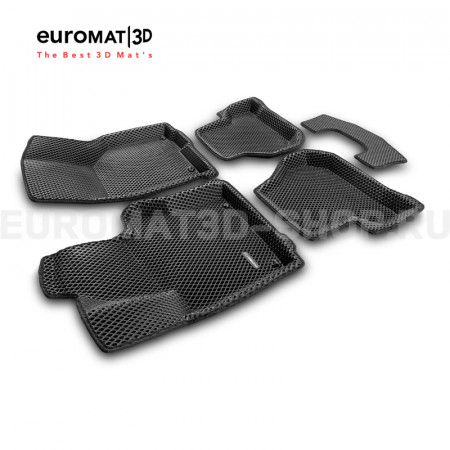 3D коврики Euromat3D EVA в салон для Volkswagen Golf 5 (2003-2009) № EM3DEVA-004502