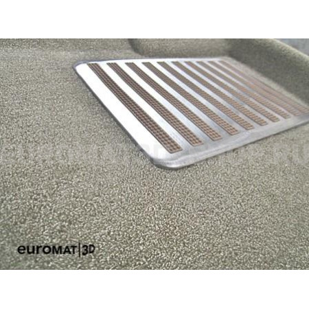 Текстильные 3D коврики Euromat3D Lux в салон для Citroen C-Crosser № EM3D-003609T Бежевые
