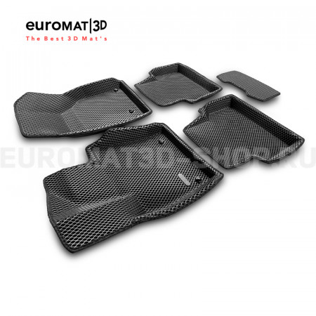 3D коврики Euromat3D EVA в салон для Audi Q3 (2012-2019) № EM3DEVA-001113
