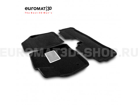 Текстильные 3D коврики Euromat3D Lux в салон для Chevrolet Bolt (2016-) № EM3D-001500