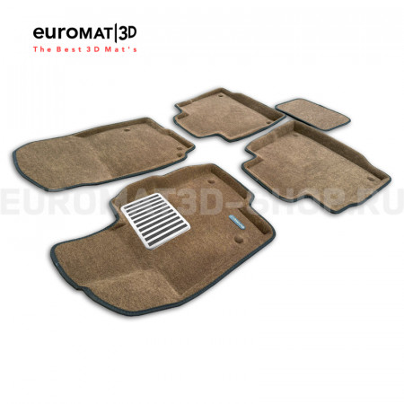 Текстильные 3D коврики Euromat3D Lux в салон для Mercedes GLE-Class (W167) (2019-) № EM3D-003509R Коричневые Текстильные 3D коврики Euromat3D Lux в салон для Mercedes GLE-Class (W167) (2019-) № EM3D-003509R Коричневые