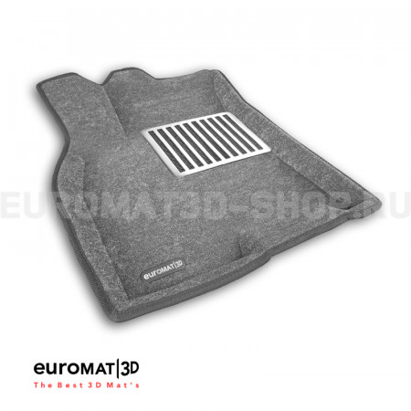 Текстильные 3D коврики Euromat3D Lux в салон для Chery Tiggo 8 PRO MAX (2024-) № EM3D-001429G Серые